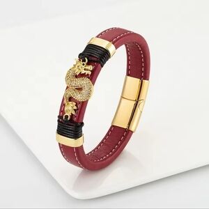 Red and Gold Dragon Bracelet